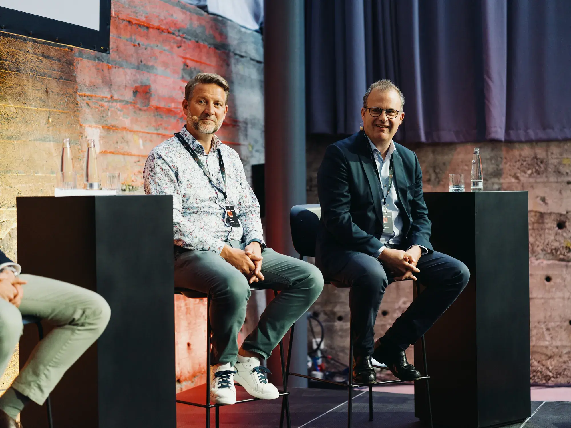 A fireside conversation on stage at CUBE 2026