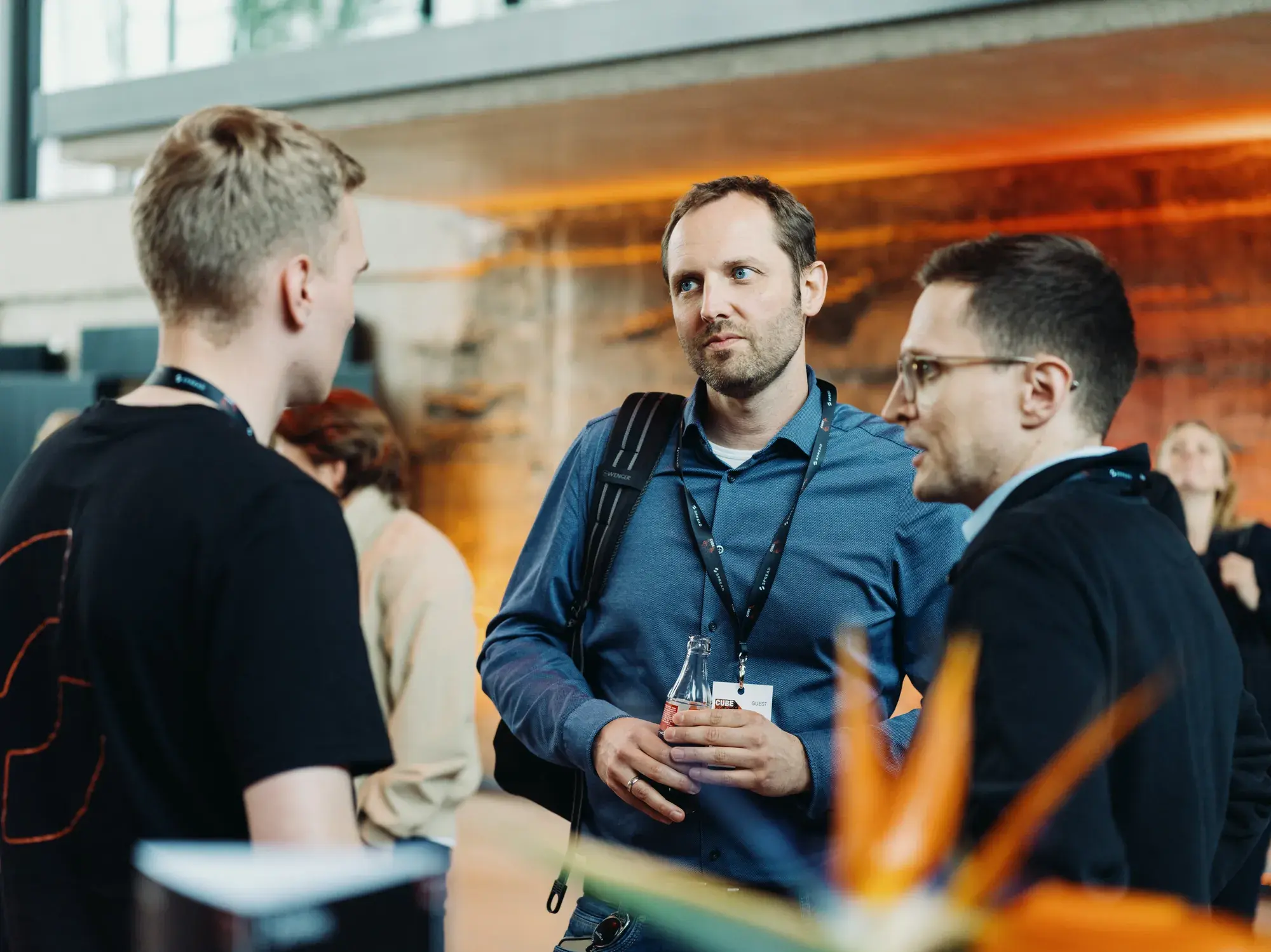 Guests in conversation at CUBE 2026